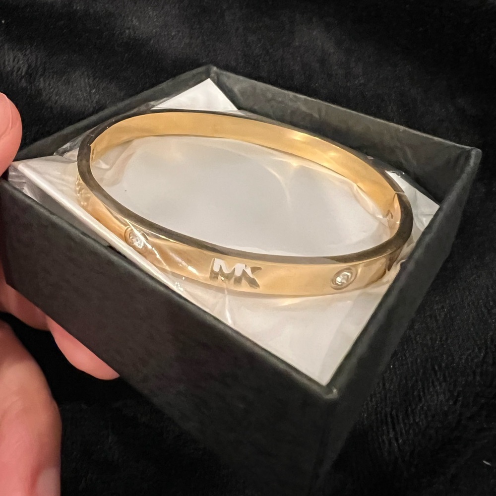 Michael Kors Gold Bracelet with Crystal Accents
